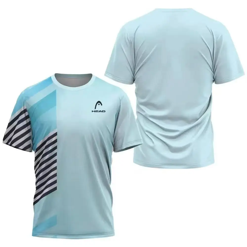Herren T-Shirt Schnelltrocknend Badminton-Trainingsanzug Tischtennisanzug Bedrucktes Atmungsaktives Outdoor-Fitness-Bergsteiger-Sportshirt – Detail 7