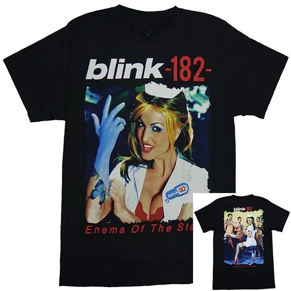 Enema of The State Blink 182 Band Grafik-T-Shirt aus Baumwolle für Männer und Frauen, Streetwear-T-Shirt – Detail 3