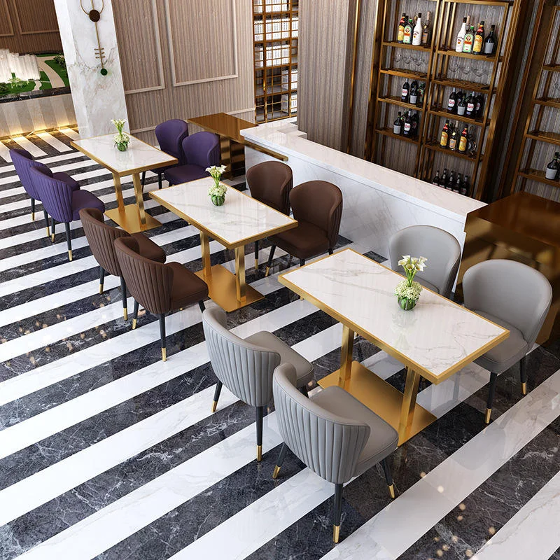 

Hot Sale Wholesale Restaurant Furniture Dining Chair Set Cafe Dinning Table And Chair Set Bar Club For Dim Sum Restaurant