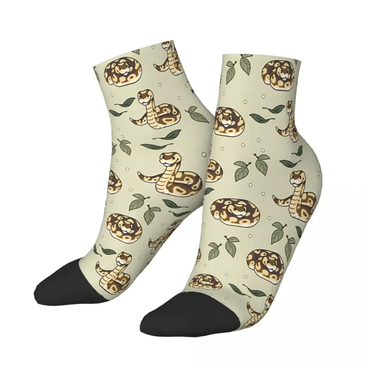 Cute Ball Pythons Ankle Socks Male Mens Women Autumn Stockings Printed