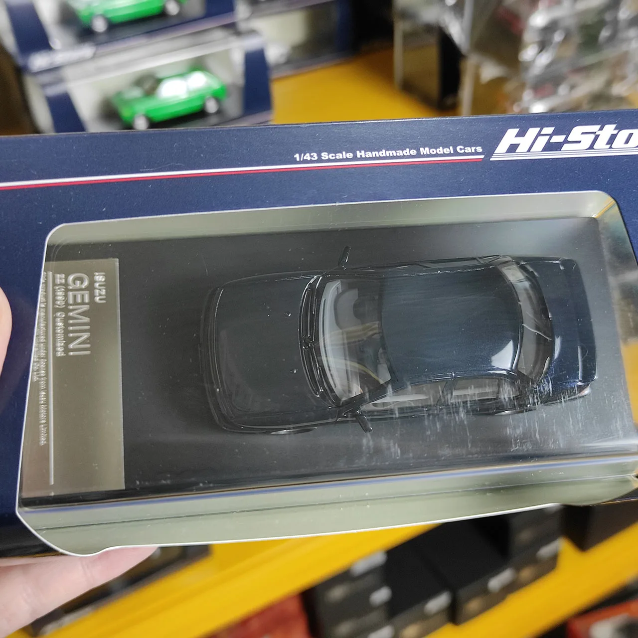 Hi-Story Scala 1:43 ISUZU GEMINI ZZ 1990 Modello di auto in resina personalizzato Giocattolo da collezione Regalo Souvenir Display Ornament