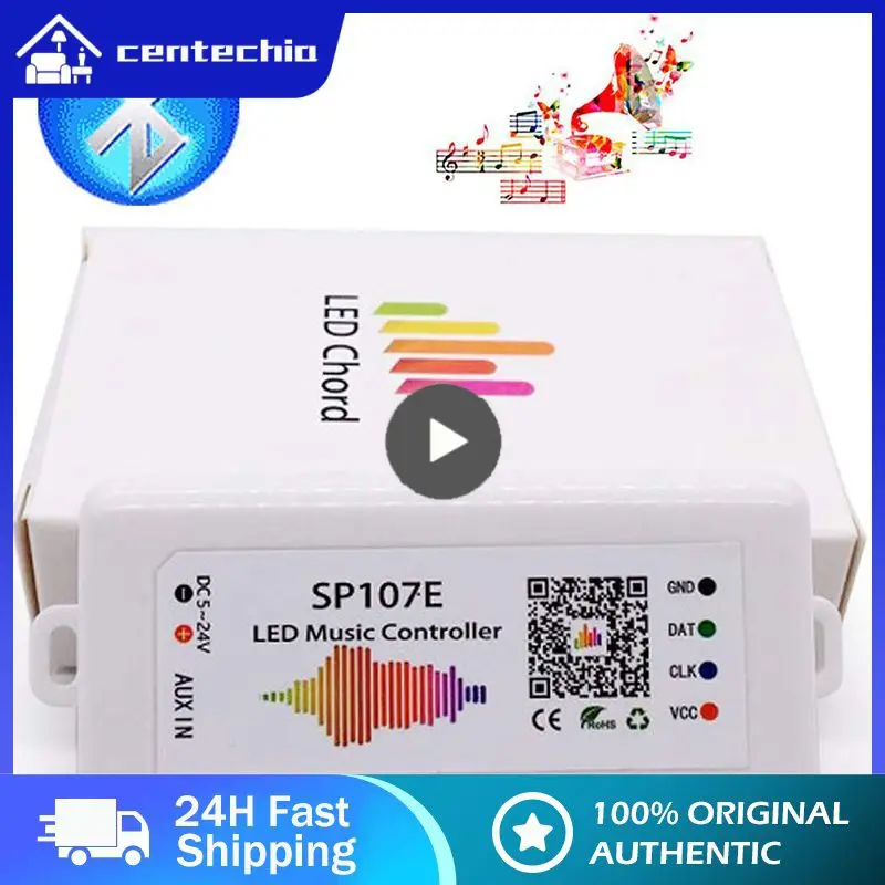 SP107E SP110E Led 컨트롤러 음악 WS2811 WS2812B SK6812 RGB/RGBW APA102 WS2801 픽셀 Led 스트립 Led DC5V-24V