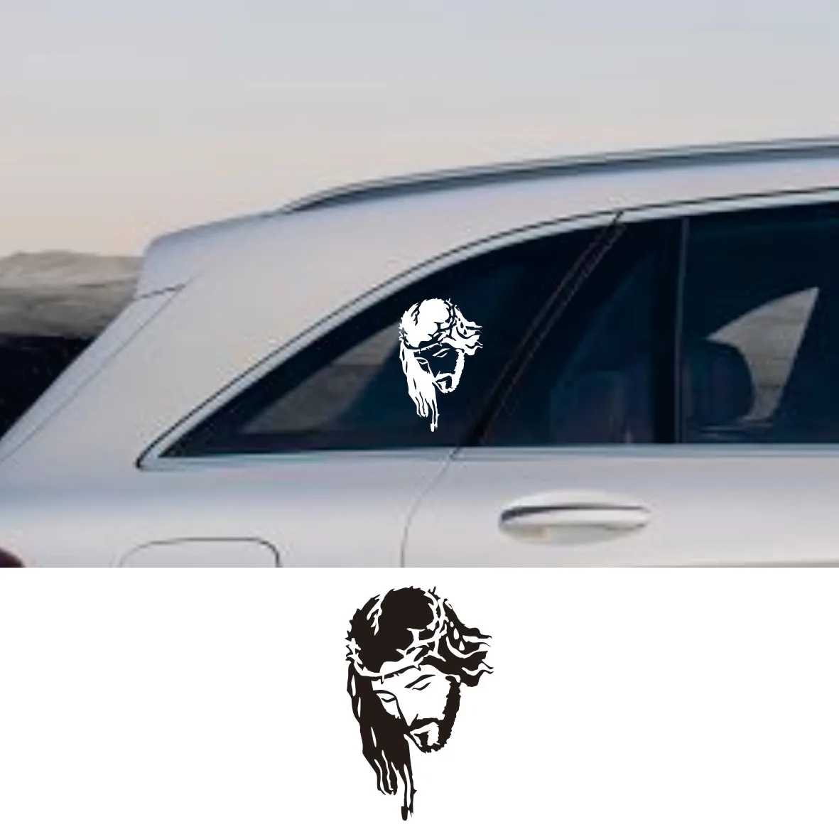 

Jesus Christ Car Sticker Waterproof Vinyl Decal For Carbody Window Choose Size