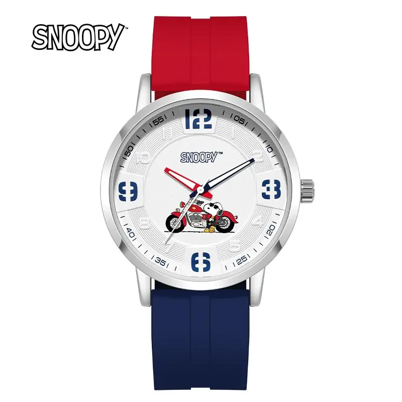 New Snoopy Waterproof Watch Simple and Stylish, Student Silicone Round Quartz Watches