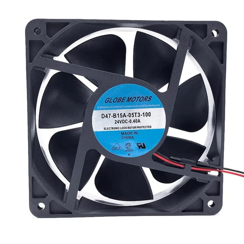 

Новый вентилятор охлаждения для двигателей Globe D47-B15A-05T3-100 24 В постоянного тока 0,40 А, вентилятор оборудования преобразователя частоты 12038 120*120*38 мм