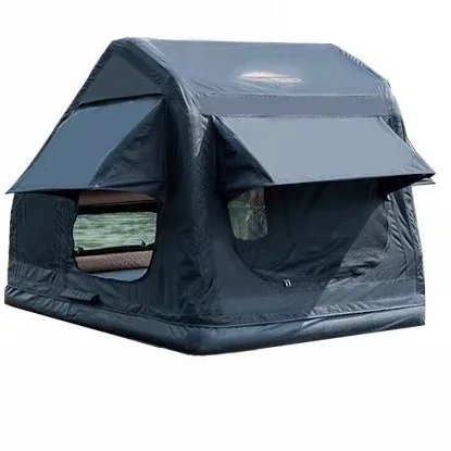 Inflatable roof tent, outdoor camping SUV off-road self-driving tour Car camping can be stored in car tents