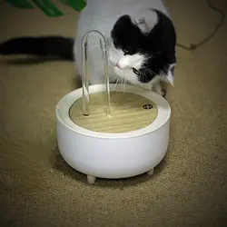 猫用自動噴水フィルター2000ml,ペットディスペンサー,USB,サイレント,水フィルター