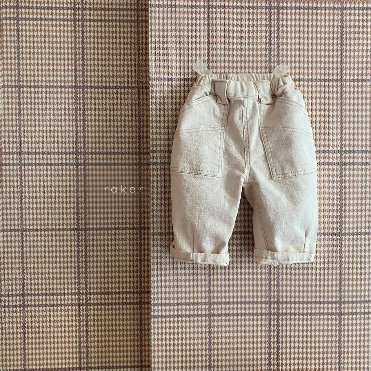 2025 Autumn New Baby Loose Jeans Solid Boys Casual Pants Infant Toddler Harem Pants Newborn Pocket Denim Trousers Kids Clothes