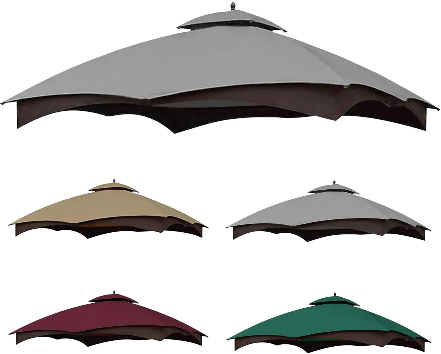 

Серый сменный верх для беседки, совместимый с моделью Lowe's Allen Roth 10X12 # GF-12S004B-1/ # GF-12S004BTO