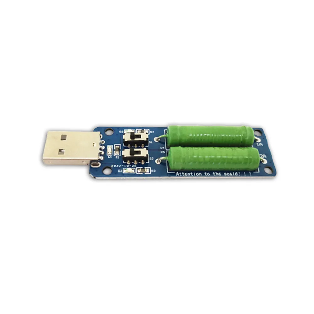 

USB Resistor Electronic Load 3A 2A 1A Current Switch Adjustable 5V Resistance Tester With Indicator Light For Charger Test