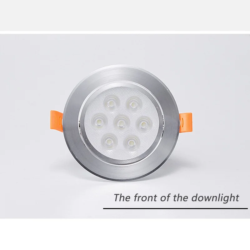 5w escudo de alumínio led downlight recesso lâmpada do teto redondo painel led para baixo luzes holofotes para sala estar quarto iluminação etc