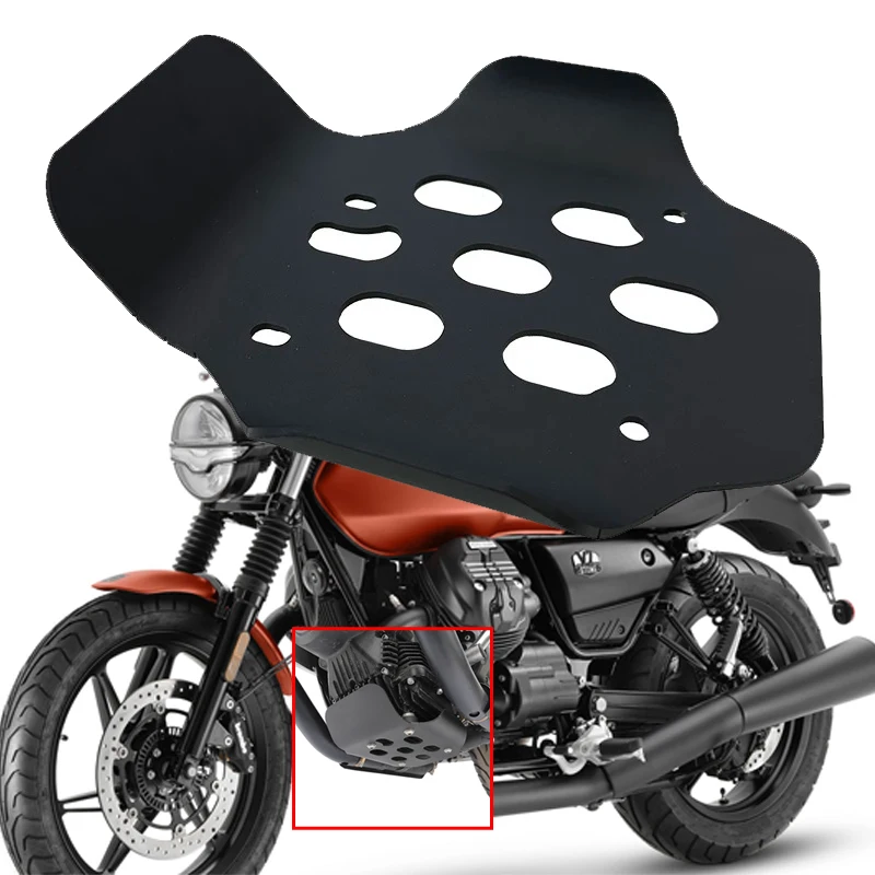 Cubierta inferior del motor de motocicleta, protector de parachoques, placa de deslizamiento compatible con Moto GuzziV7 850 Stone V7 850 Special Custom V9 Bobber 2020-2024