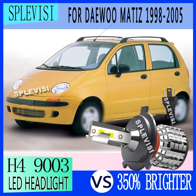 

2PCS Long Lifespan Improve Night Vehicle SafetyLED Car Headlight Bulbs For Daewoo Matiz 1998 1999 2000 2001 2002 2003 2004 2005