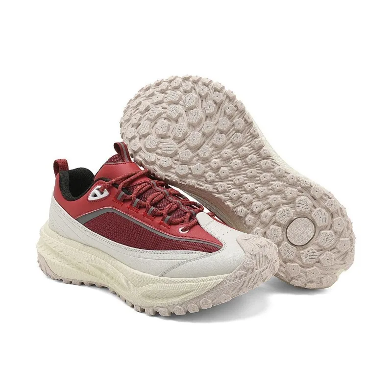 New Cool Gym Hiking Shoes For Men Mesh Breathable Outdoor Boots Mens Non-Slip Walking Shoe Lacing Mountain Climbing Footwear