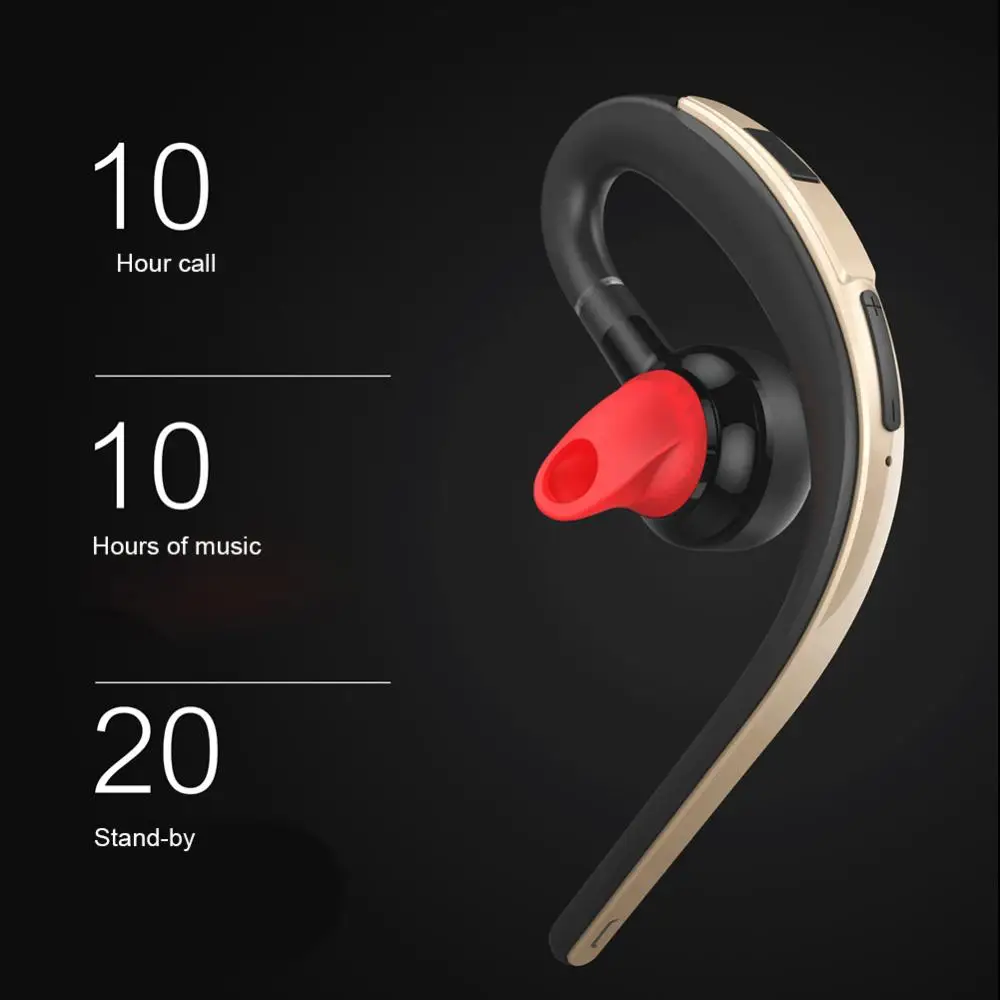 Earphone Handsfree Voice Control Wireless Earphones Stereo Bluetooth-compatible 4.1 S30 Ear Hook Earphones