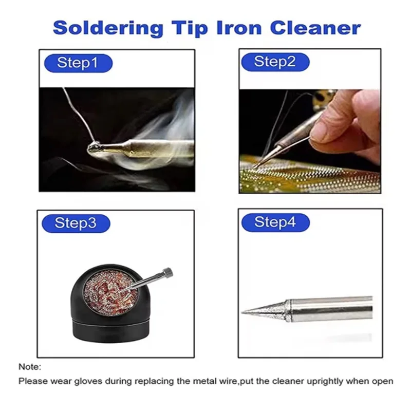 はんだこて先クリーナー はんだ吸い取りクリーニングボール 金属ワイヤースタンド スチールボール 錫リムーバー 溶接はんだごて メッシュフィルター
