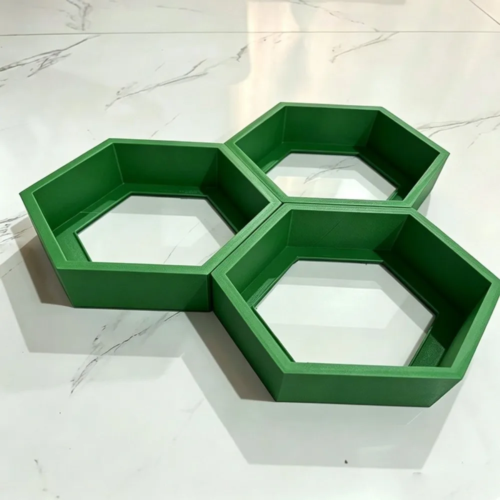 3PCS Wall-Mounted Hexagonal Suspended Storage Rack Nordic Style Small Wall Hanging Rack Decorative Wall Decor