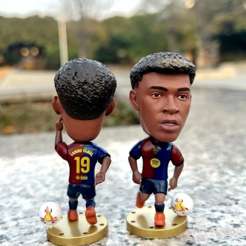 Cute Toy Football Player Figures Set Soccer Star Dolls Collectible Desktop Ornament Fan Gift PVC New Hot Cross Border Set