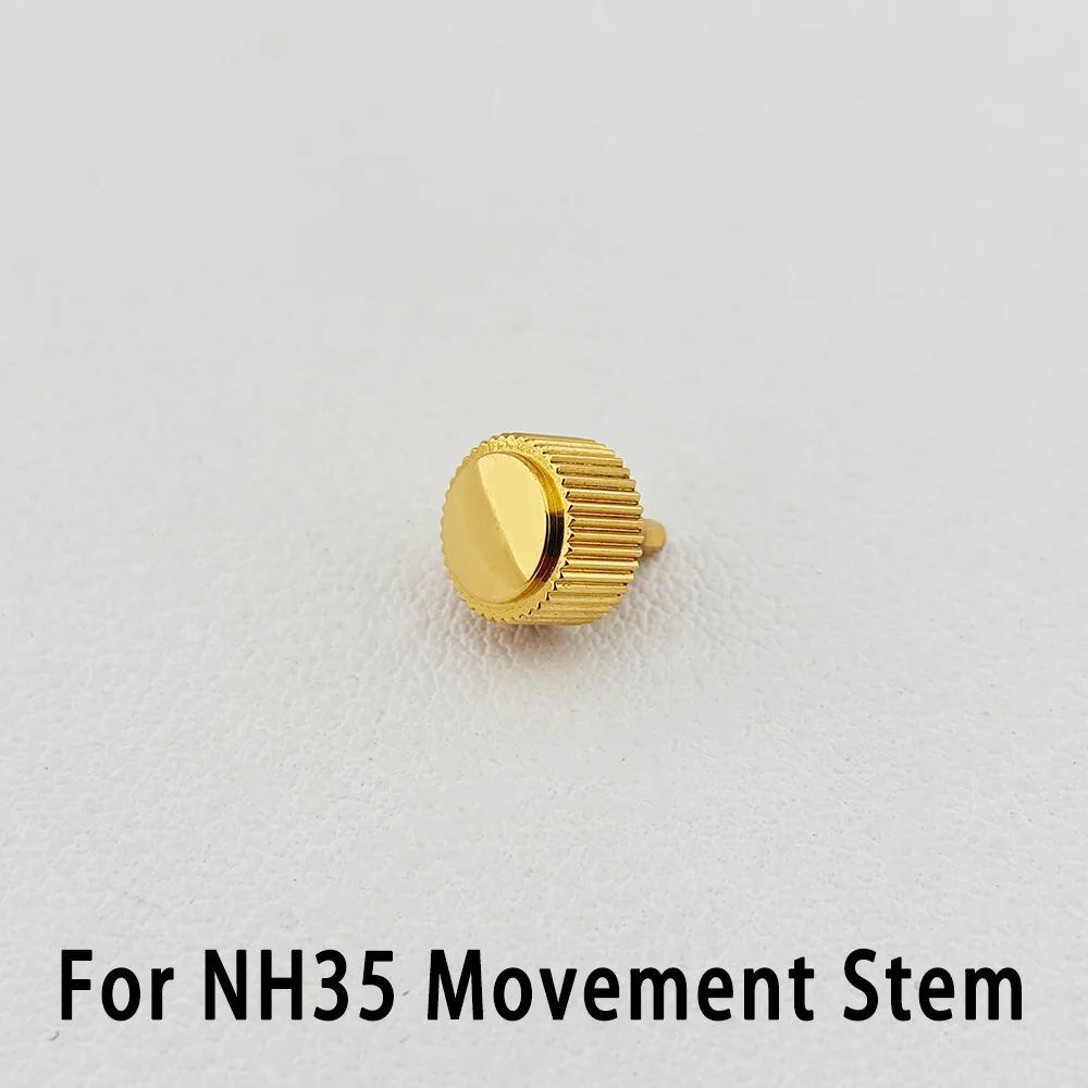 Stainless Steel Watch Crown For NH34 NH35 NH36 4R35 4R36 Movements 7mm Crown Watch Screw-in Crowns Multiple Colors