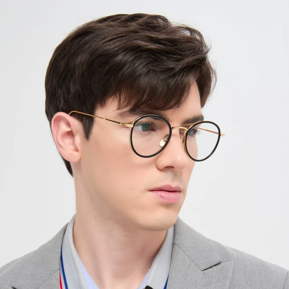 الولايات المتحدة الأمريكية العلامة التجارية تصميم TB905 البيضاوي إطار نظارات الرجال النساء النظارات المستديرة خلات التيتانيوم الاسلوب المناسب نظارات نظارات 2026 جديد