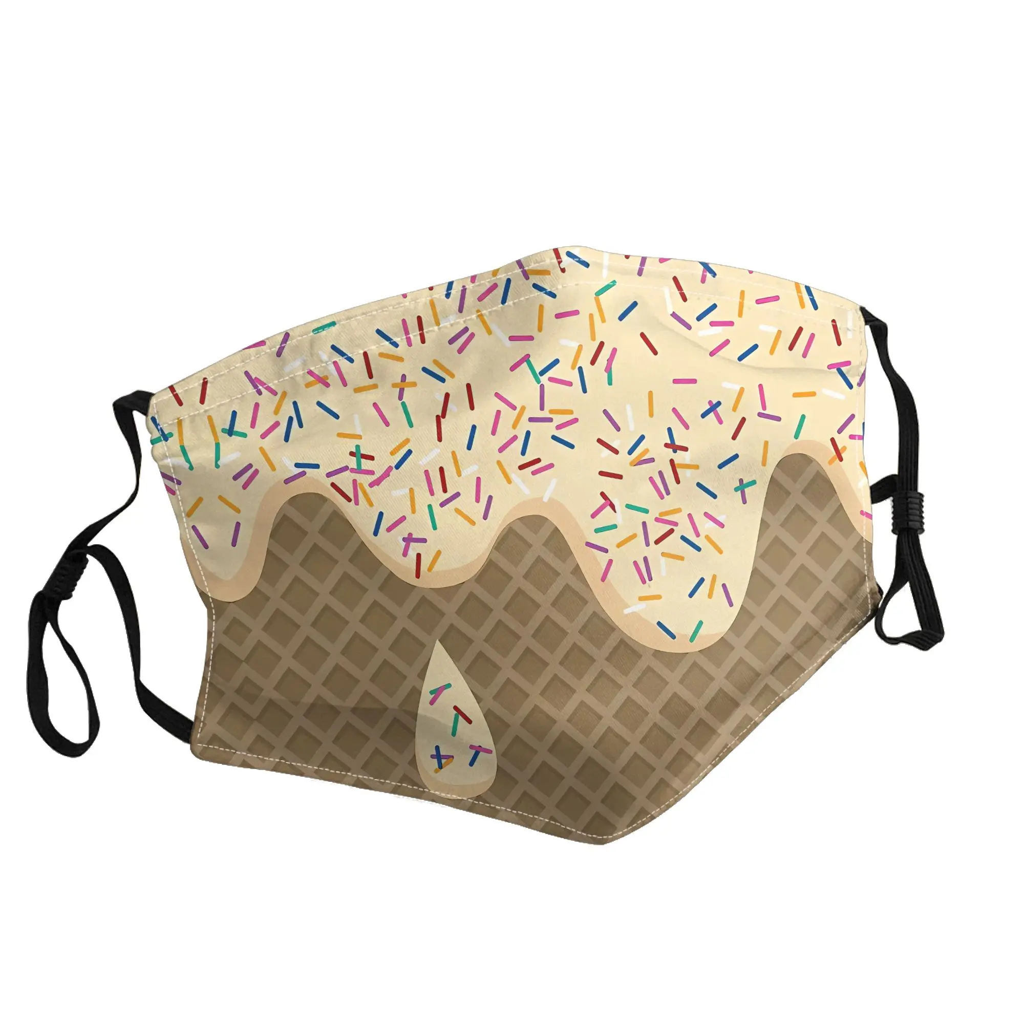 

Маска Melting Ice Cream Mask унисекс, модная, с принтом, для улицы