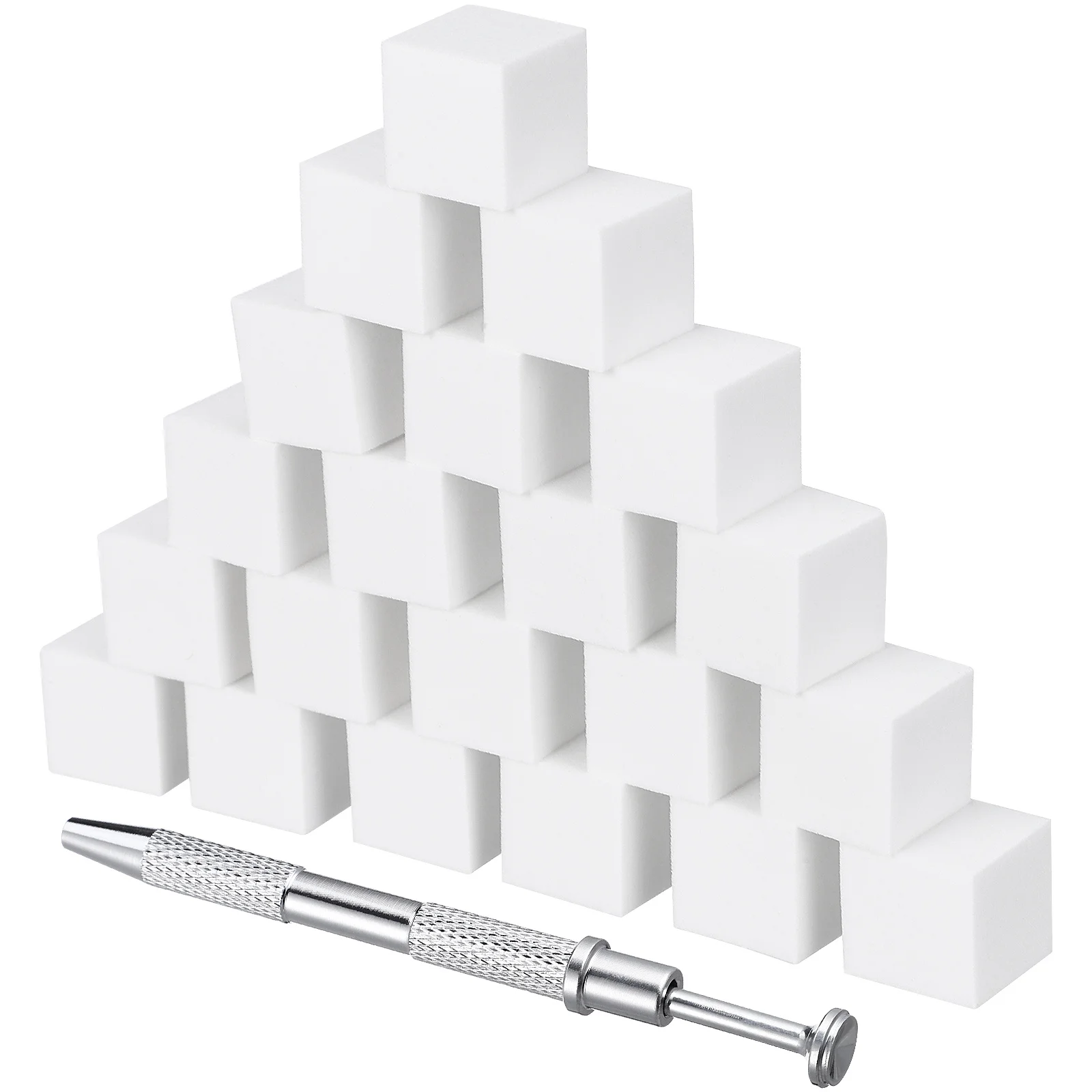 1세트 소프트 네일 스펀지 매니큐어 컬러 페이드 네일 아트 라텍스 스펀지 스테인리스 스틸 4-프롱 그랩버 툴 키트 소형