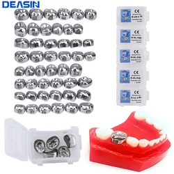 5pc/box Dental Stainless Steel Crown Kids Primary Molar Refill for Upper/Lower Left/Right Crowns Molar Teeth Dentistry Equipment