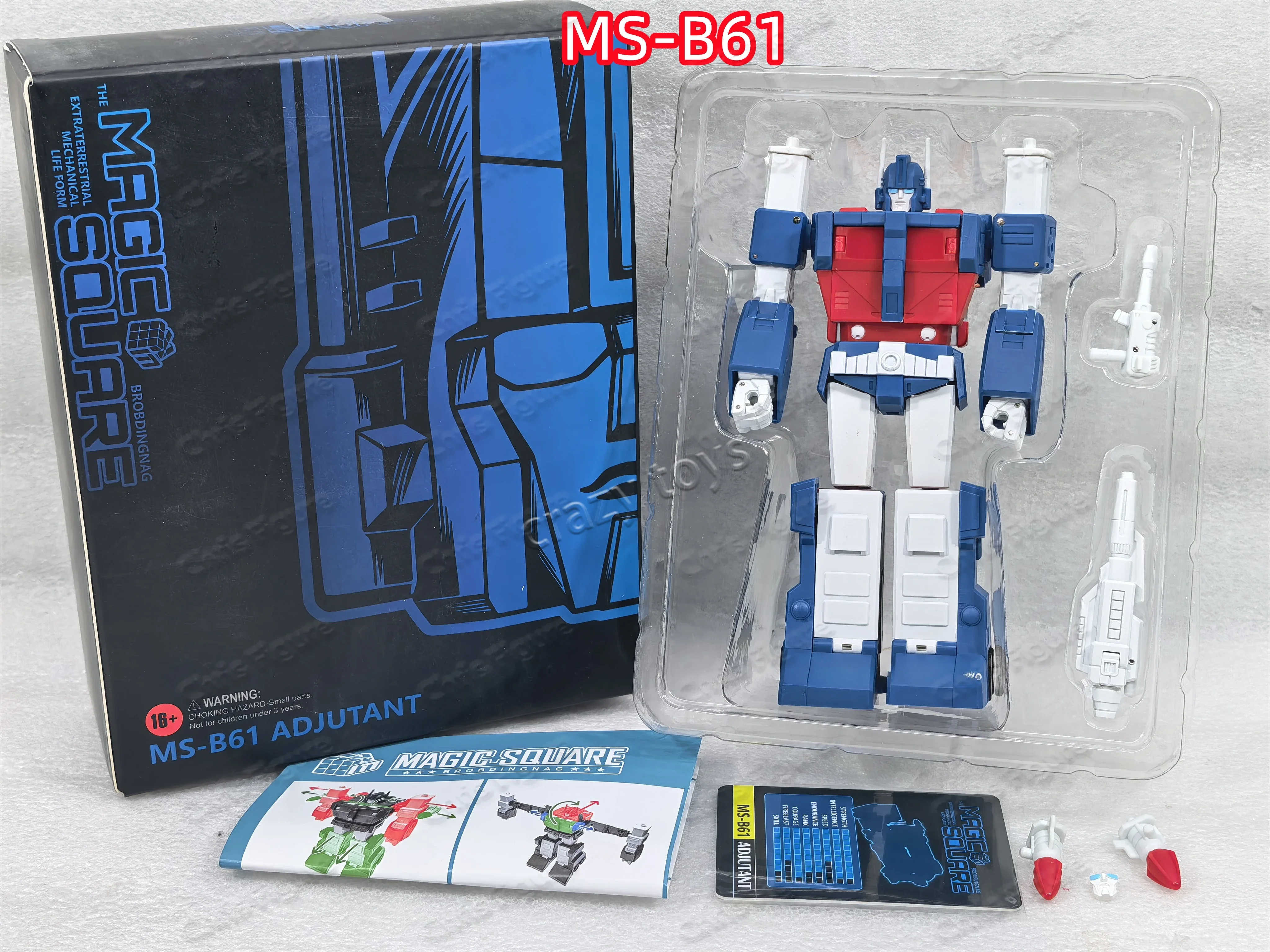 

【IN STOCK NOW】Magic Square MS-TOYS MS-B61 MS-B62 MS-W02 Ultra Magnus Sixshot Adjutant Chief Of Staff Figure