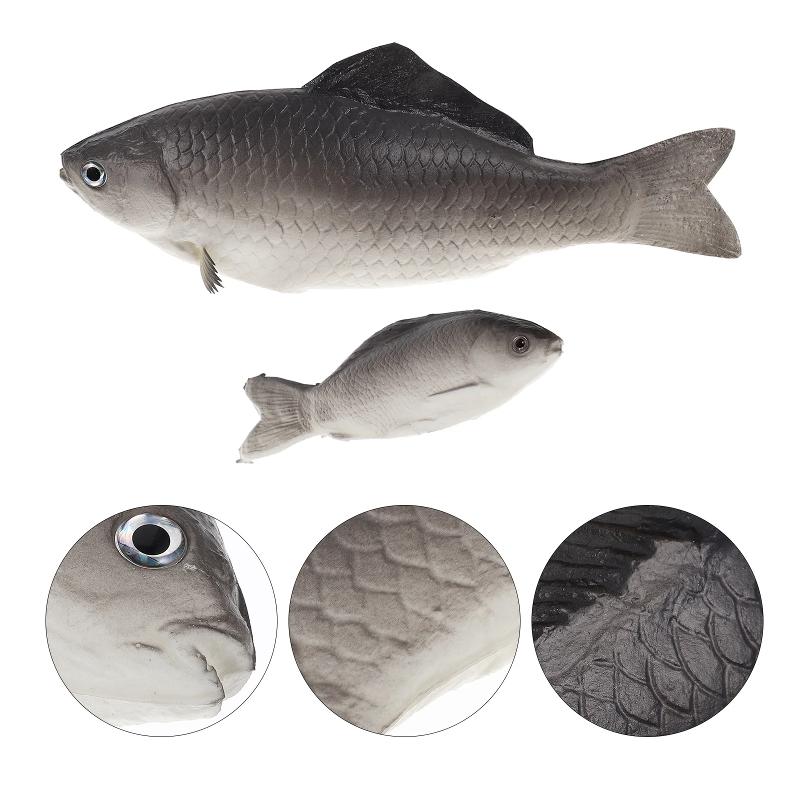 

2Pcs Realistic Artificial Fish Aquarium Decor PU Material Fine Craftsmanship Home Office Desk Decoration Simulation Fish Models