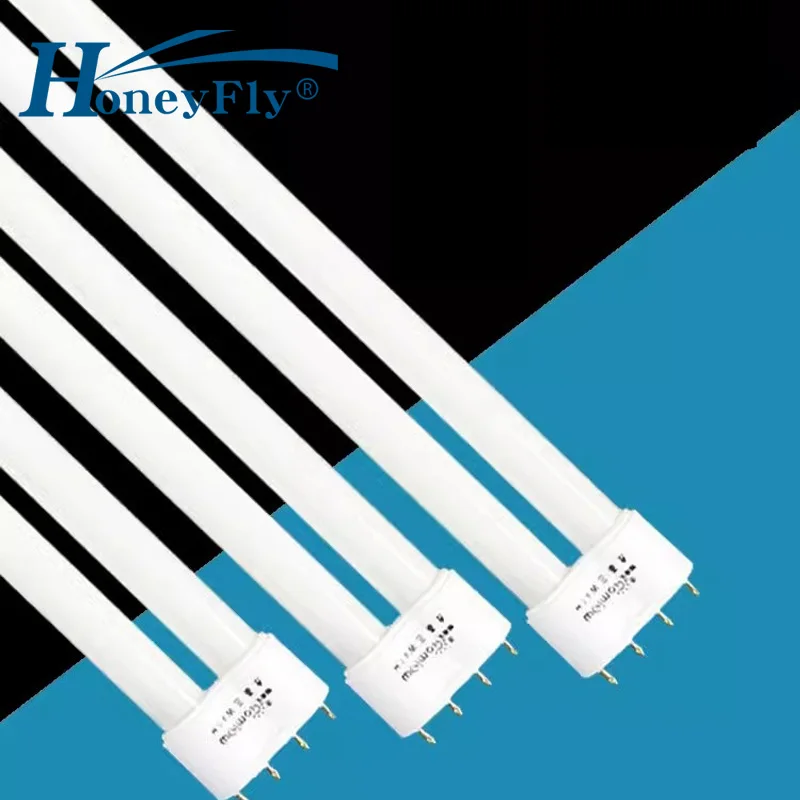 

HoneyFly H-type Fluorescent Lamp 24W 36W 40W 55W PL 3 Primary Colors 4 Pins Long Strip Household Table Energy-saving Lamp