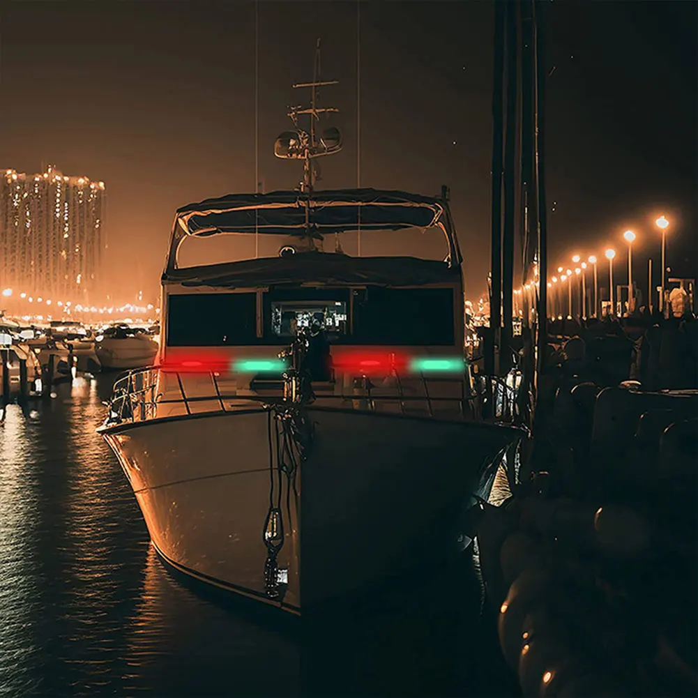 LED Boat Navigation Light USB Charging Marine Yacht Warning Light Boat Stern Lights for Marine Yacht Kayak Sailboat