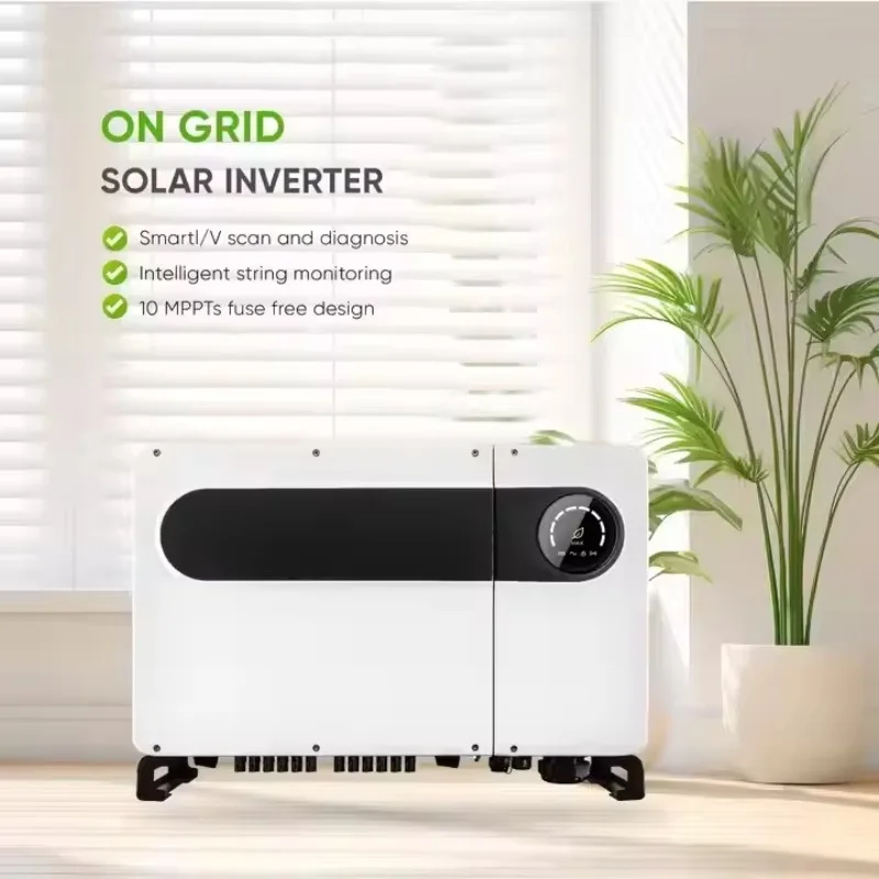 On Grid  Solar Inverters 100kw 110kw 125kw Single Three Phase Solar Inverters for Commercial
