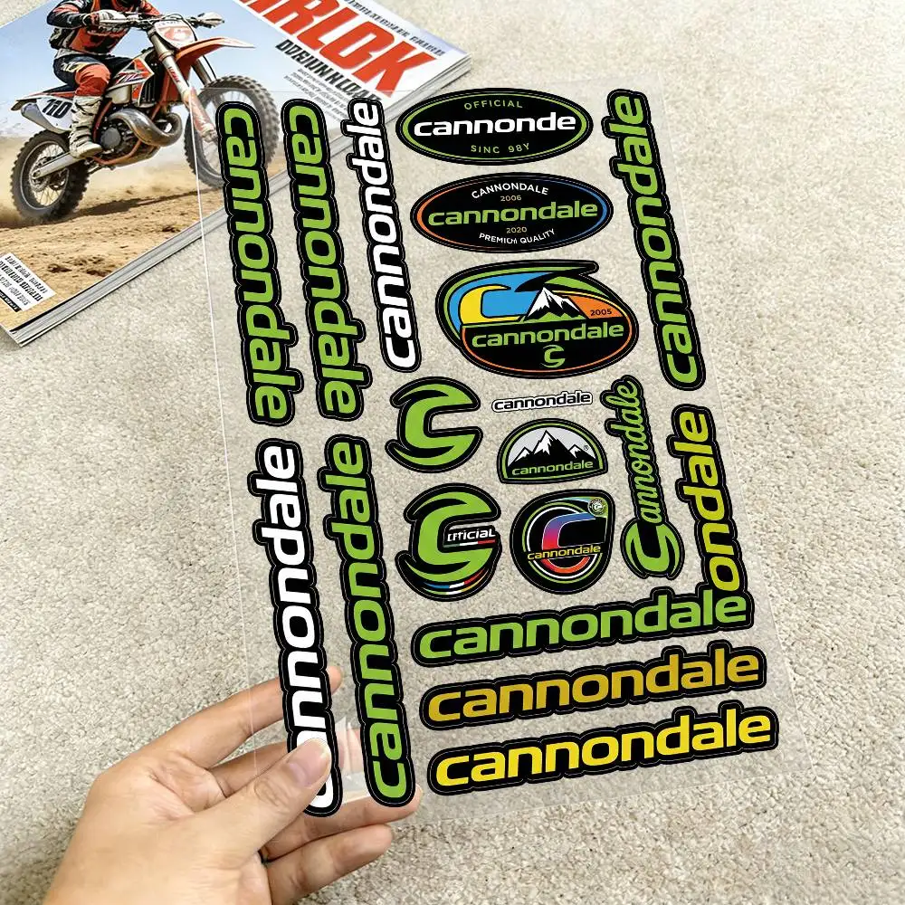 

For Cannondale Motorcycle Reflective Stickers Waterproof Decals For Helmet Scooter Fuel Tank Toolbox Racing