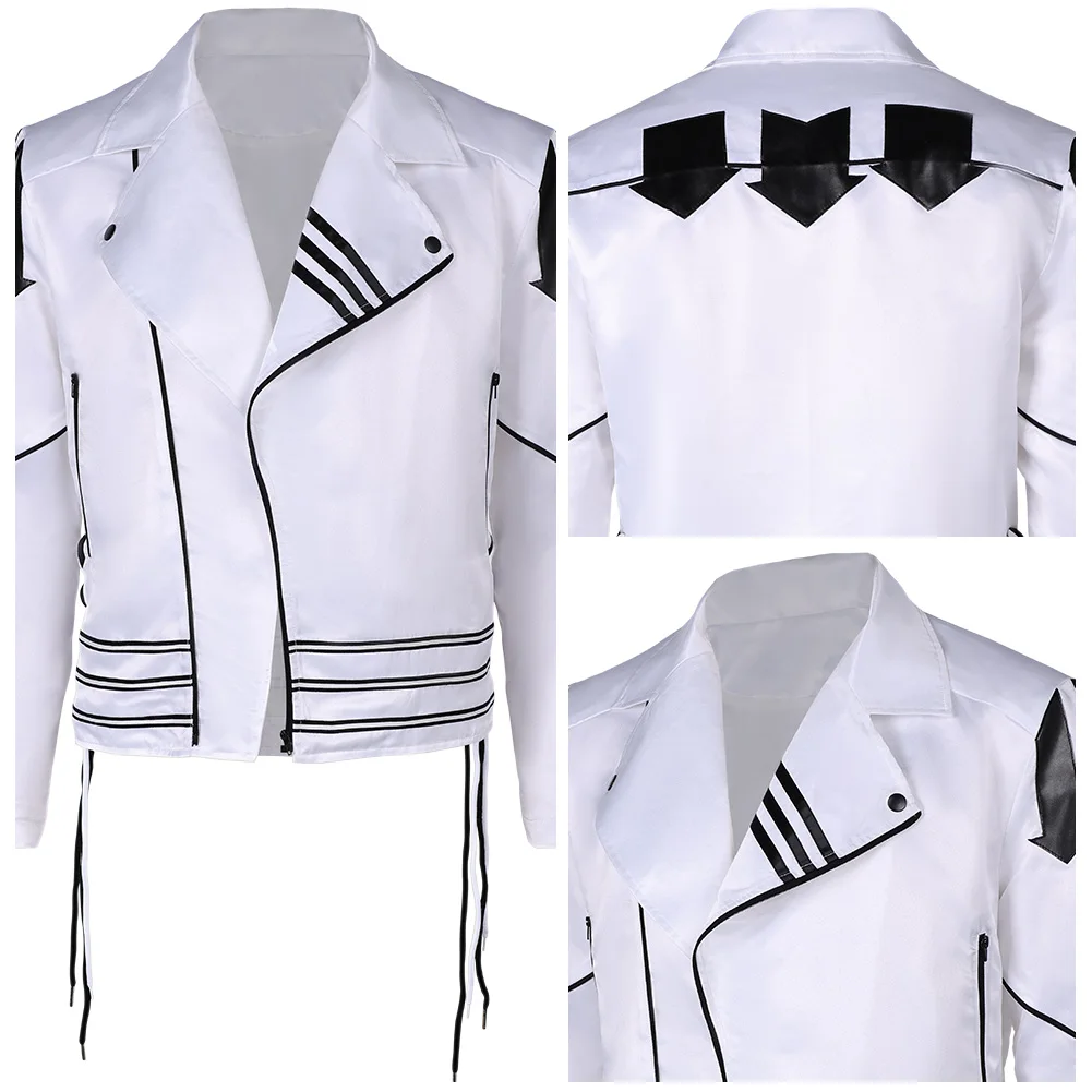 

Freddie Cos Mercury Cosplay Costume Adult Men Fantasia Jacket Coat Pants Outfits Halloween Carnival Party Disguise Suit