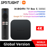 [World Premiere] Global Version Xiaomi Mi TV Box S (2nd Gen) 4K Ultra HD 2GB 8GB Google TV WiFi BT 5.2 Dolby Vision Media Player