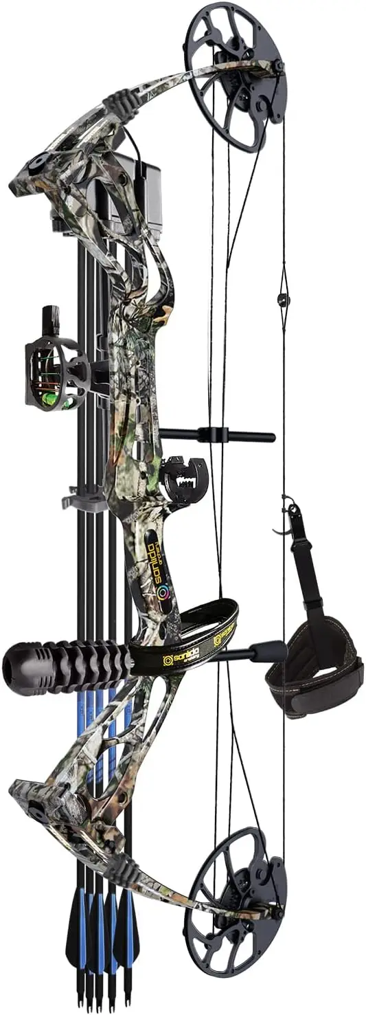 Compound Bow Package for Adults and Teens, Ready to Hunt (RTH), 18”-31” Draw Length, 0-70 Lbs Draw Weight, Up to IBO 310 FPS