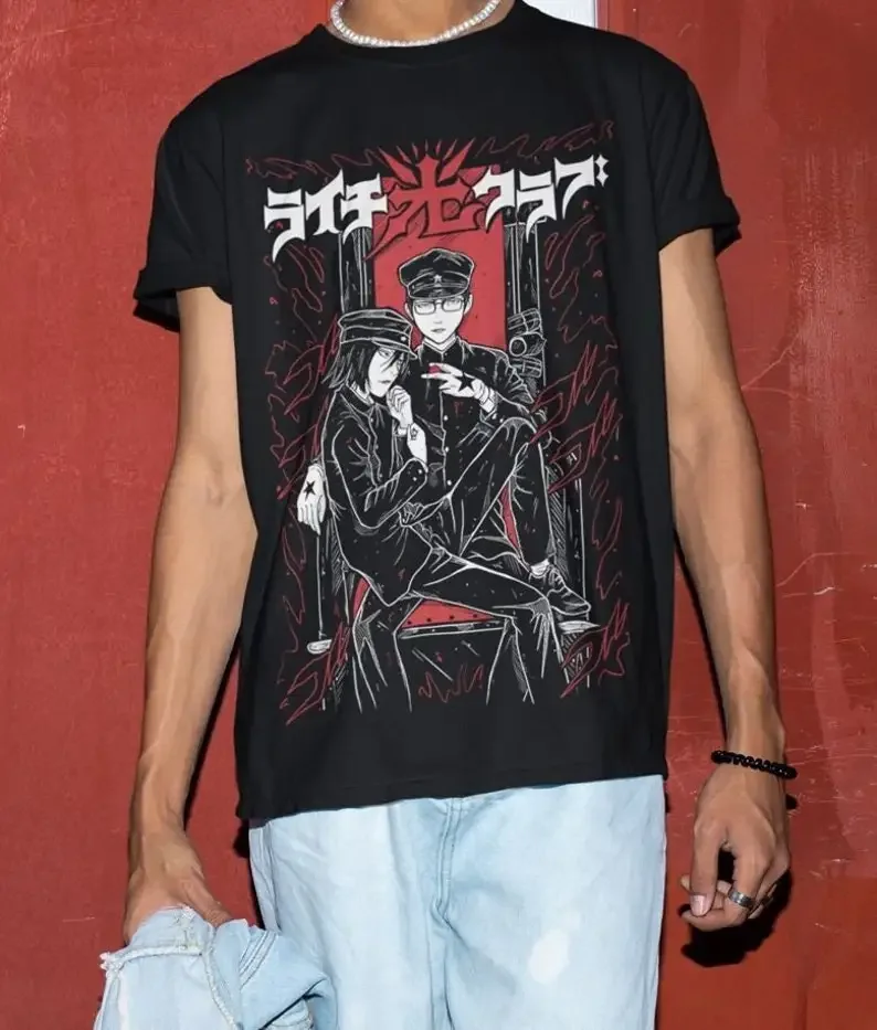 

Unisex Horror Manga Creepy Girl T-Shirt, Dark Anime Gothic T-Shirt, Manga Gothic T-Shirt Inactive