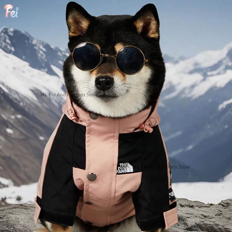 معطف واق من المطر للكلاب مناسب لجميع الأحوال الجوية، سترة شتوية مقاومة للرياح ومقاومة للماء للمغامرات الخارجية، سترة عاكسة للمشي في يوم ثلجي ممطر #6