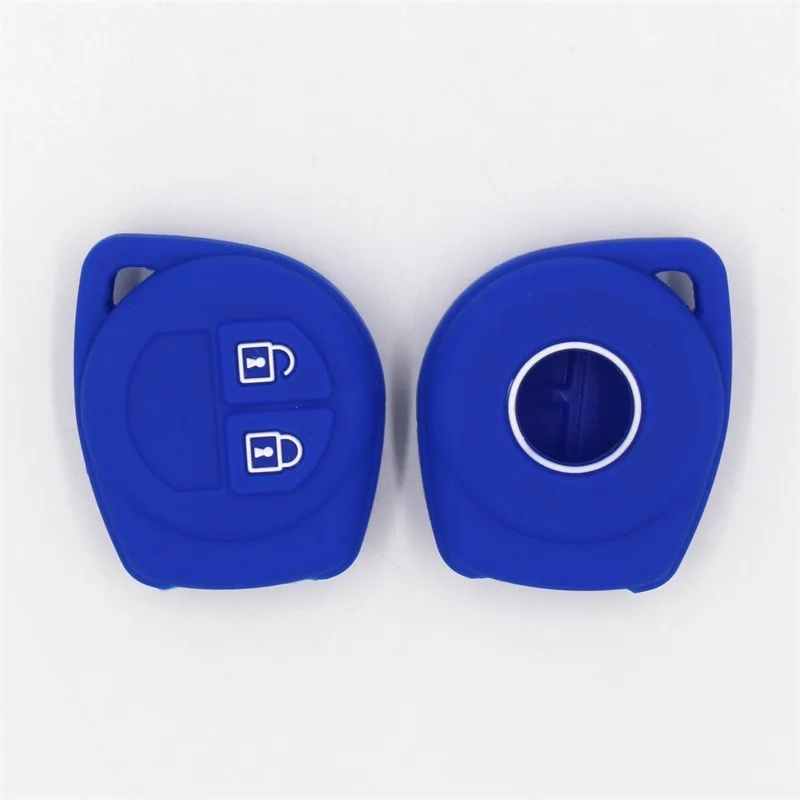 For Suzuki SX4 For Alto For Swift Straight 2 Button Key Cover Silicone Protective Case Anti Scratch Shockproof Protector