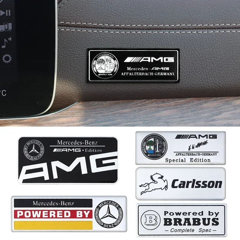 

Car Body Tail Trunk Auto Emblem Sticker Accessories AMG For Mercedes Benz Brabus Maybach Smart W204 GLC CLA GLK W205 W203 W206
