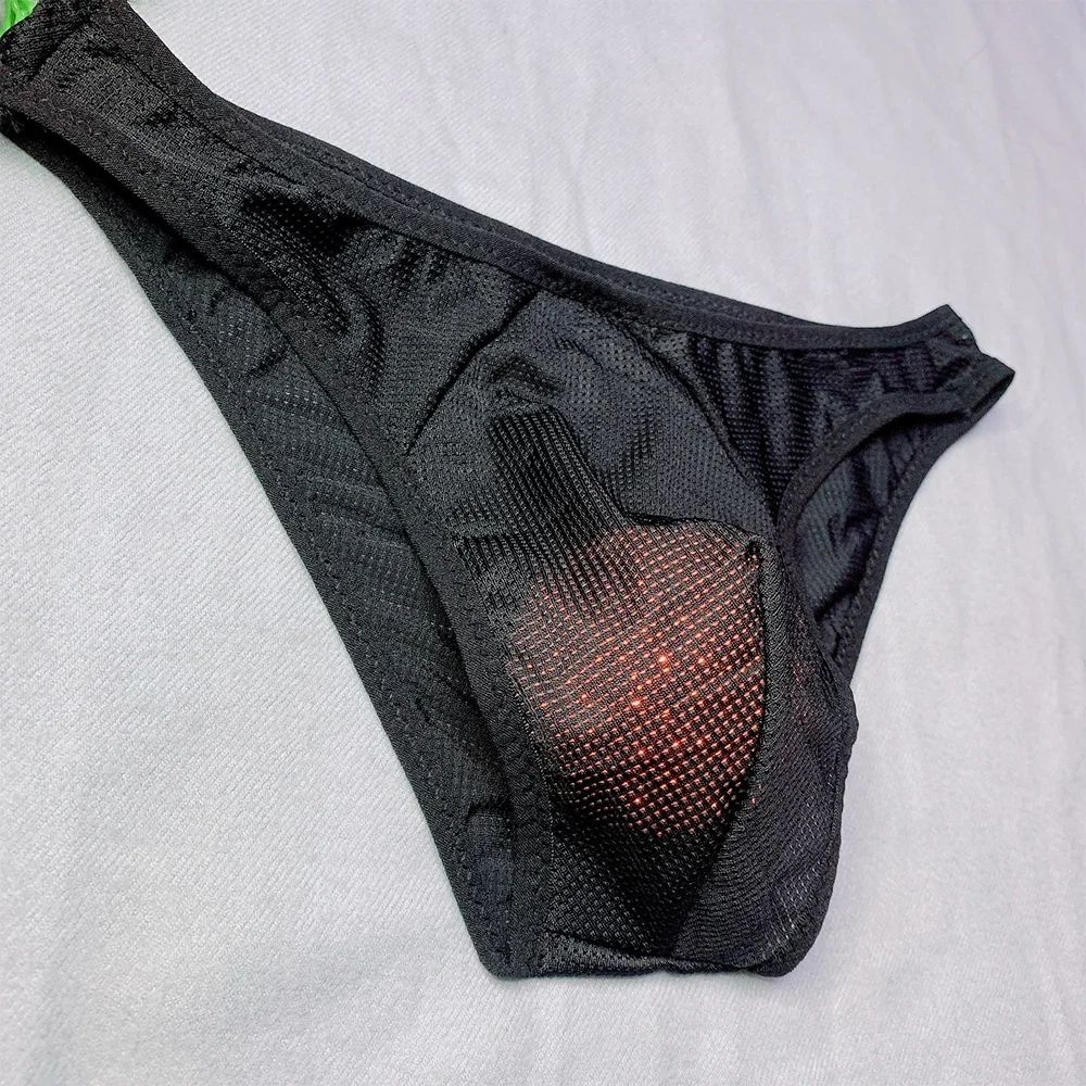 Kleidung Herren Höschen Homosexuell Knickerfs Dessous Mesh Panty Durchsichtig. Spitze Sexy Slip Elastische Erotische Einfarbig