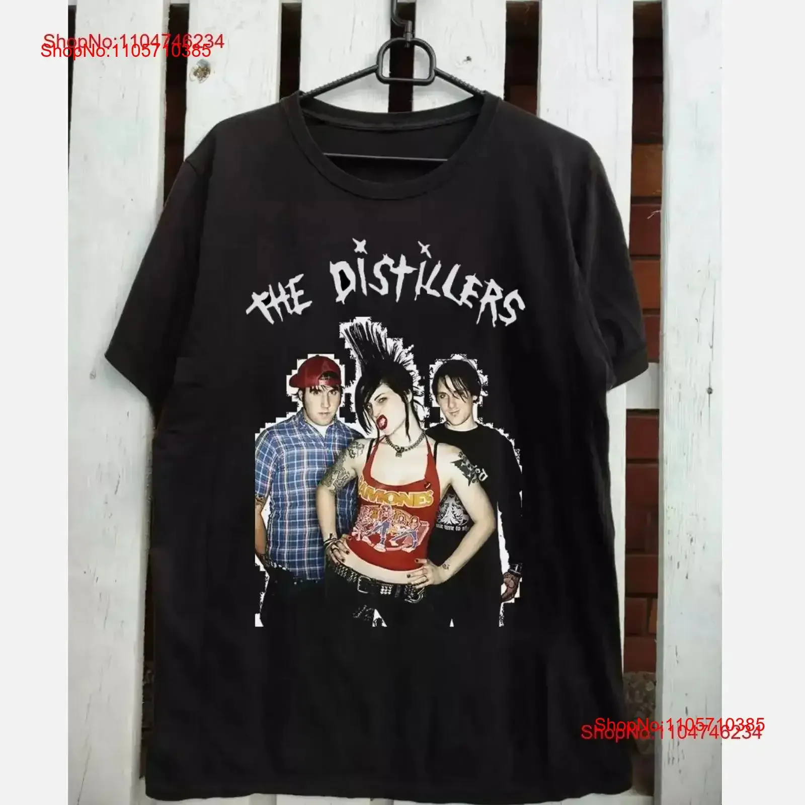NEW THE DISTILLERS Band Cotton Black All Size T Shirt vintage Washed Versatile Comfortable Casual Top For Everyday Wear Soft