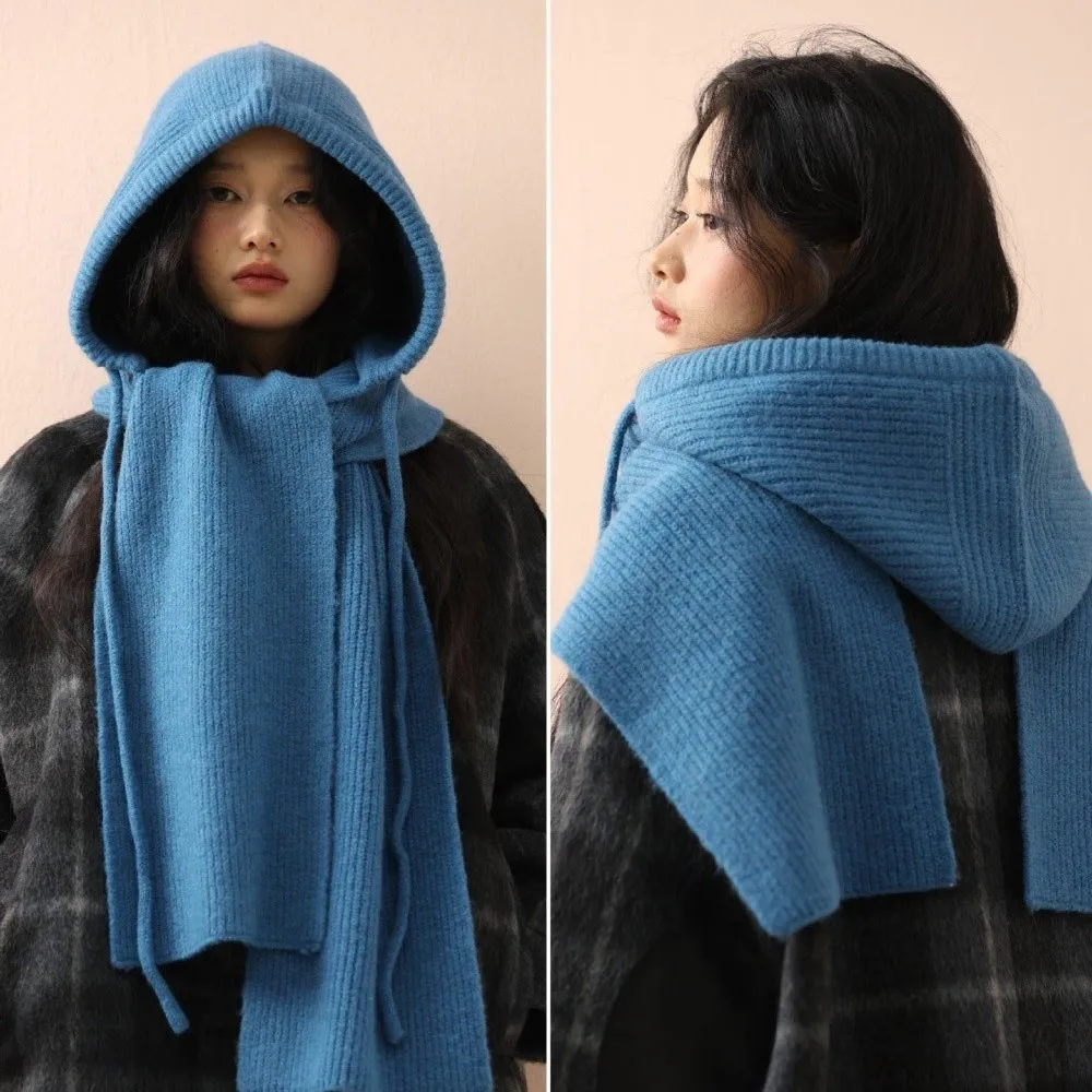 

Модная корейская цельная Балаклава, теплая защита шеи, шапочки, утолщенная зимняя шаль