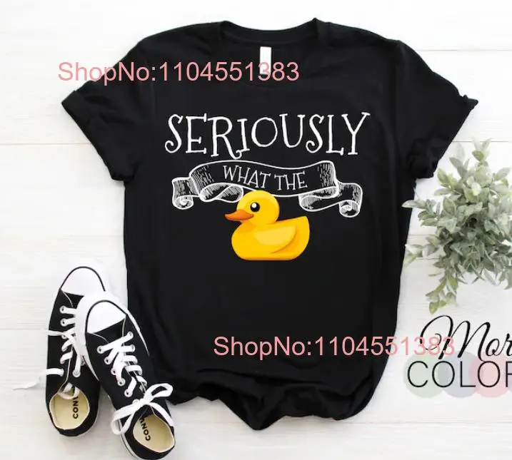 

Новая футболка унисекс «Seriously What The Duck Pun», забавная футболка, подарок для влюбленных уток,