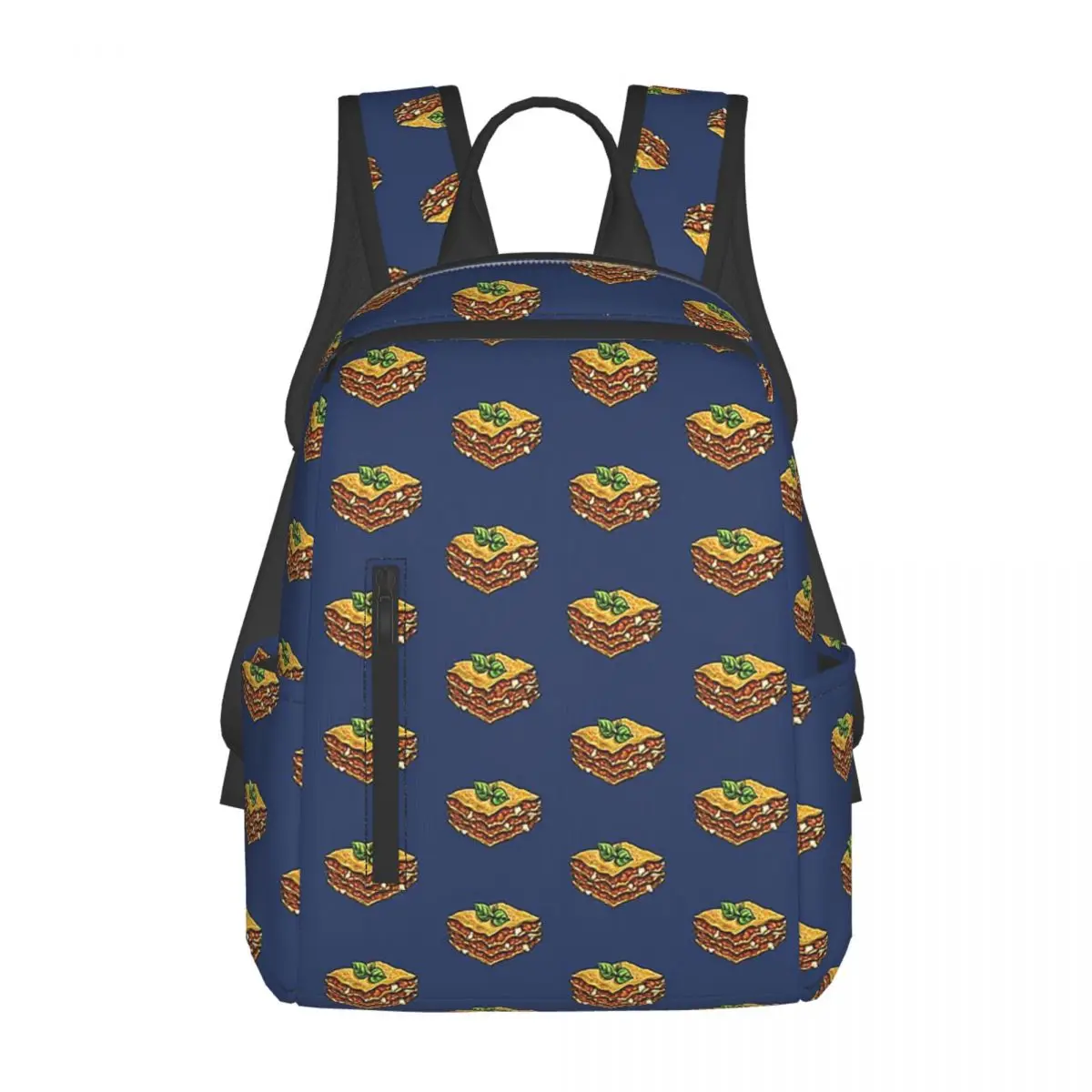 

Italian Lasagna Backpack Daypack Boys Girls BookBag School Bag Shoulder Bags for Men Women