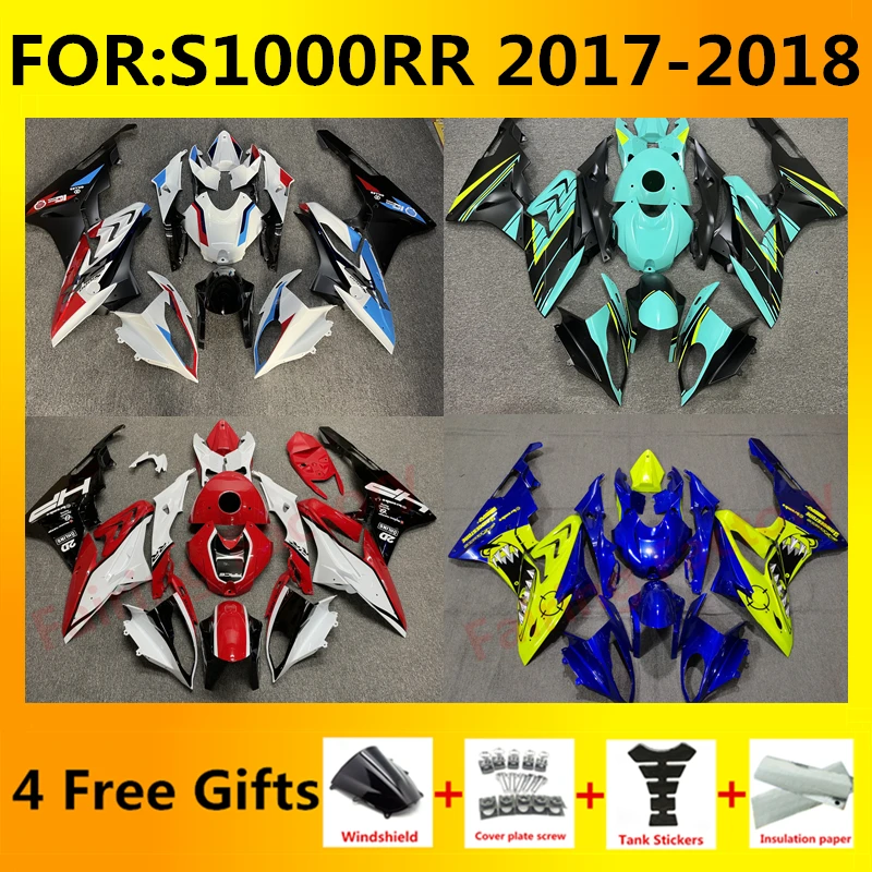 Motorcycle Fairing Kit ABS Plastic Body Bodywork Injection mold Bodykit For S1000 17 18 S1000RR S1000 RR 2017 2018 Fairings zxmt