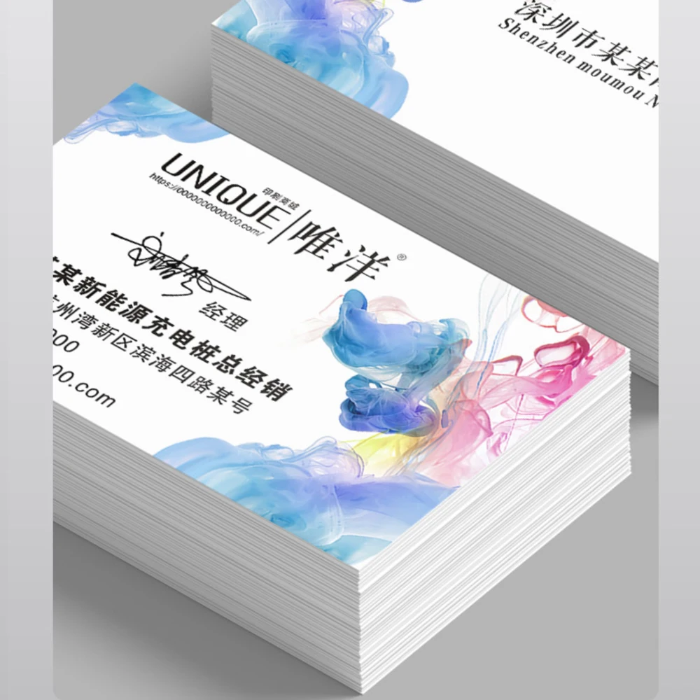 Custom PVC Business Card Printable Calling Cards Customize Waterproof Thank You Card  Visiting Tags Logo Printing