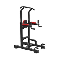 Adjustable Height Multi-Function Power Tower Metal Steel Dip Station Pull-Up Bar for for Home Gym Exercise