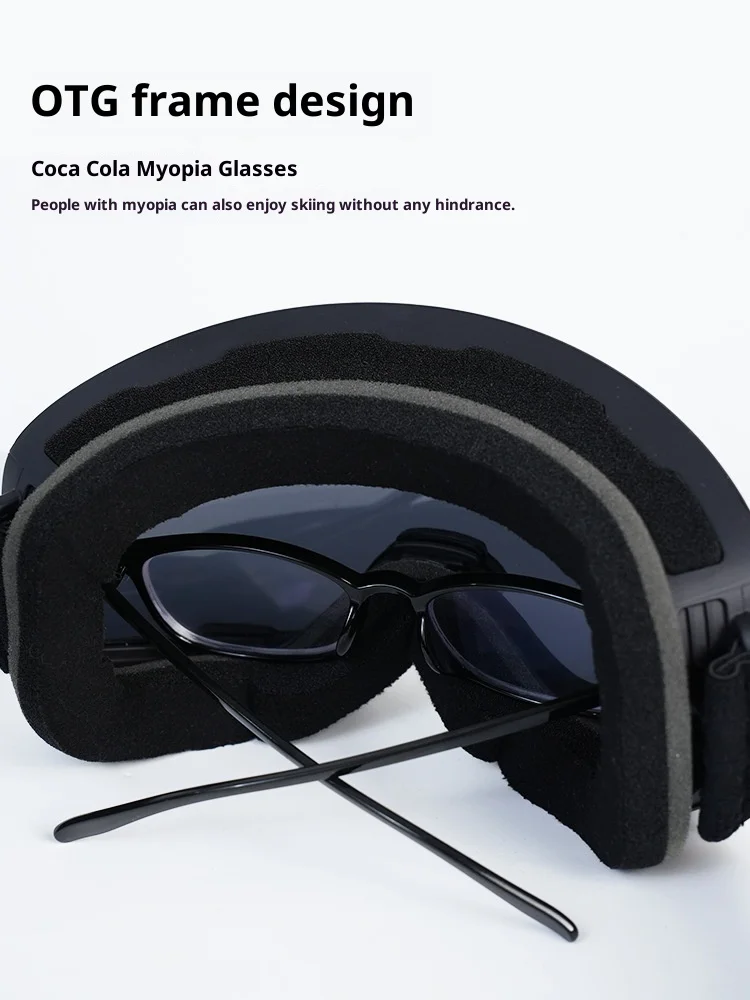 

Men'S And Women'S Single And Double Board Ski Goggles Double-Layer Anti-Fog Goggles Magnetic Cylindrical Wide-Field Ski Goggles