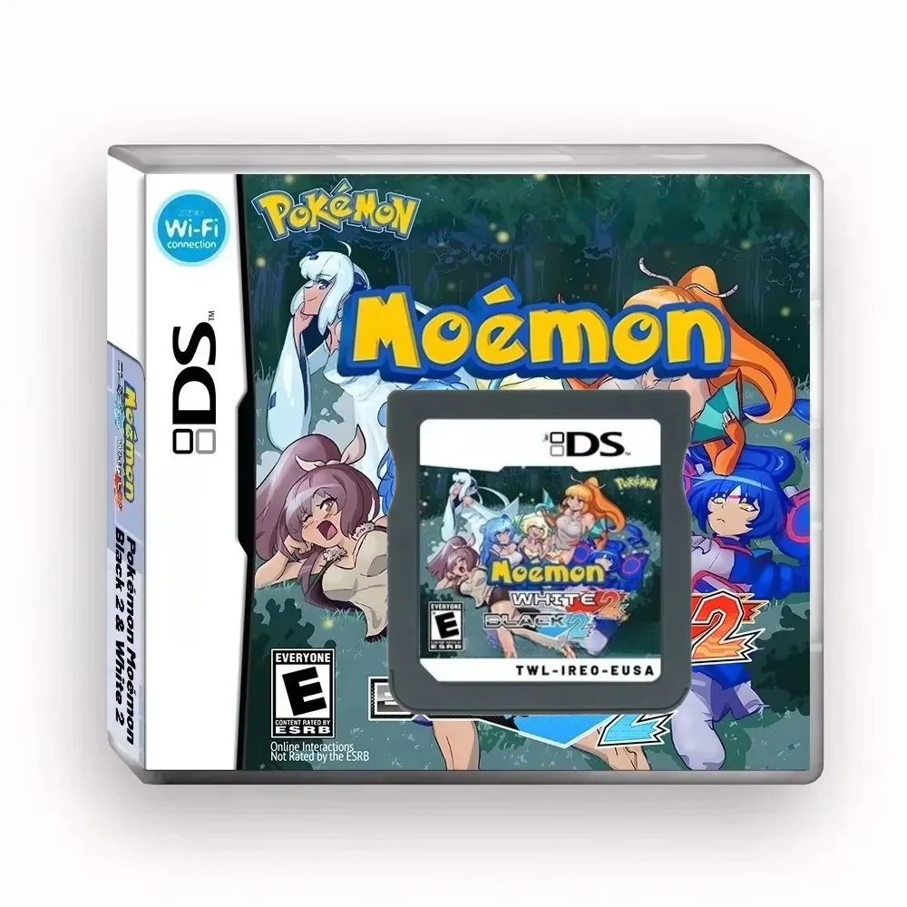 NDS Game Card Pokémon Moemon, Black 2 and White 2 US Version